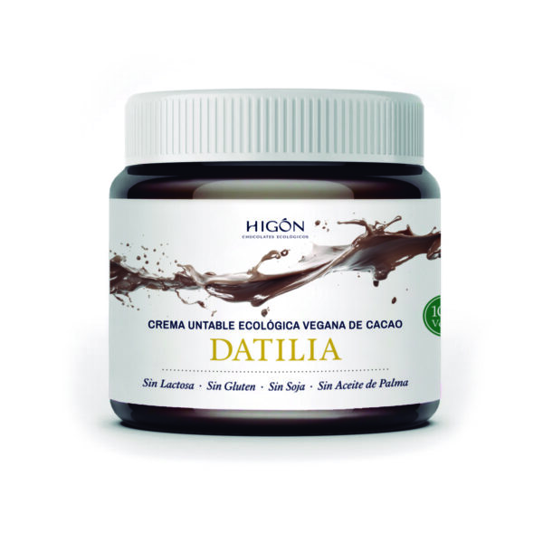 Crema Natural Vegana de Cacao, Dátil y Avellanas