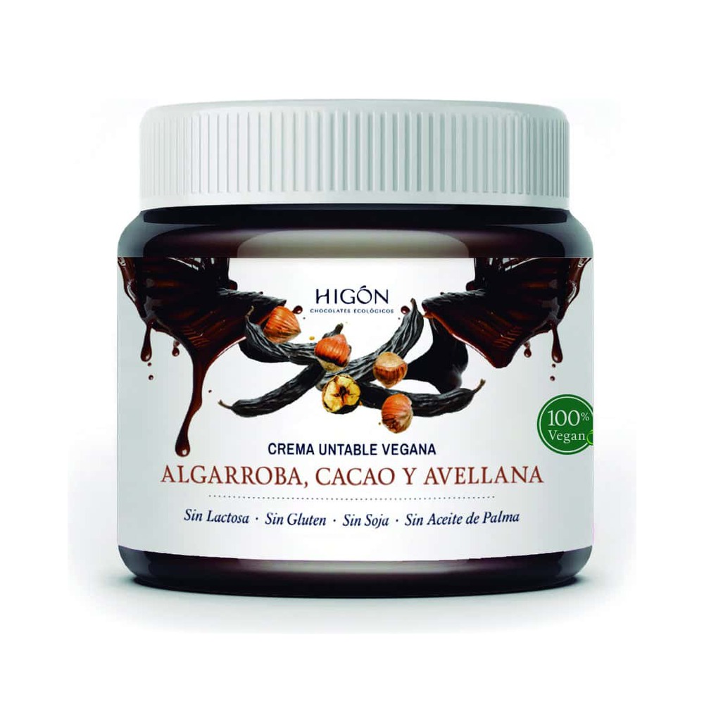 Crema de Algarroba, Cacao y Avellana Vegana – 230 g