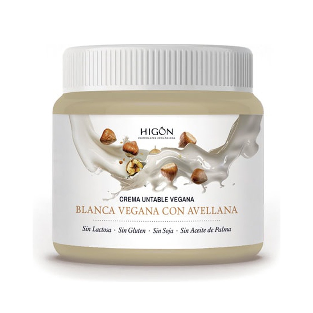 Crema Natural Blanca Vegana con Avellanas – 230 g