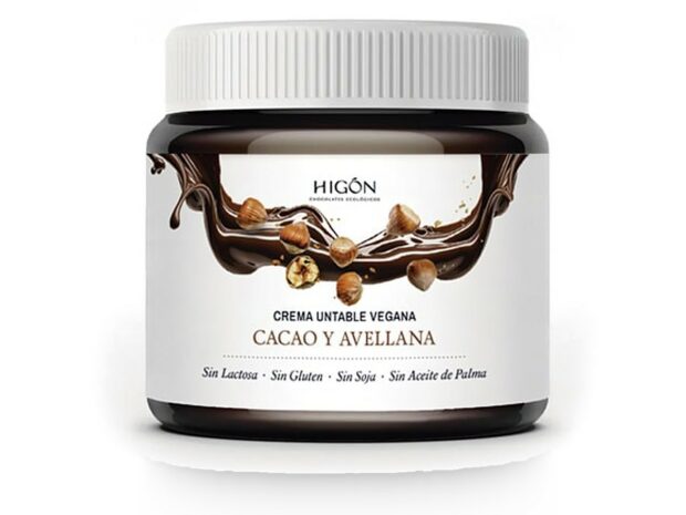 Crema de Cacao y Avellana Vegana, 30% Avellanas de Chocolates Higón