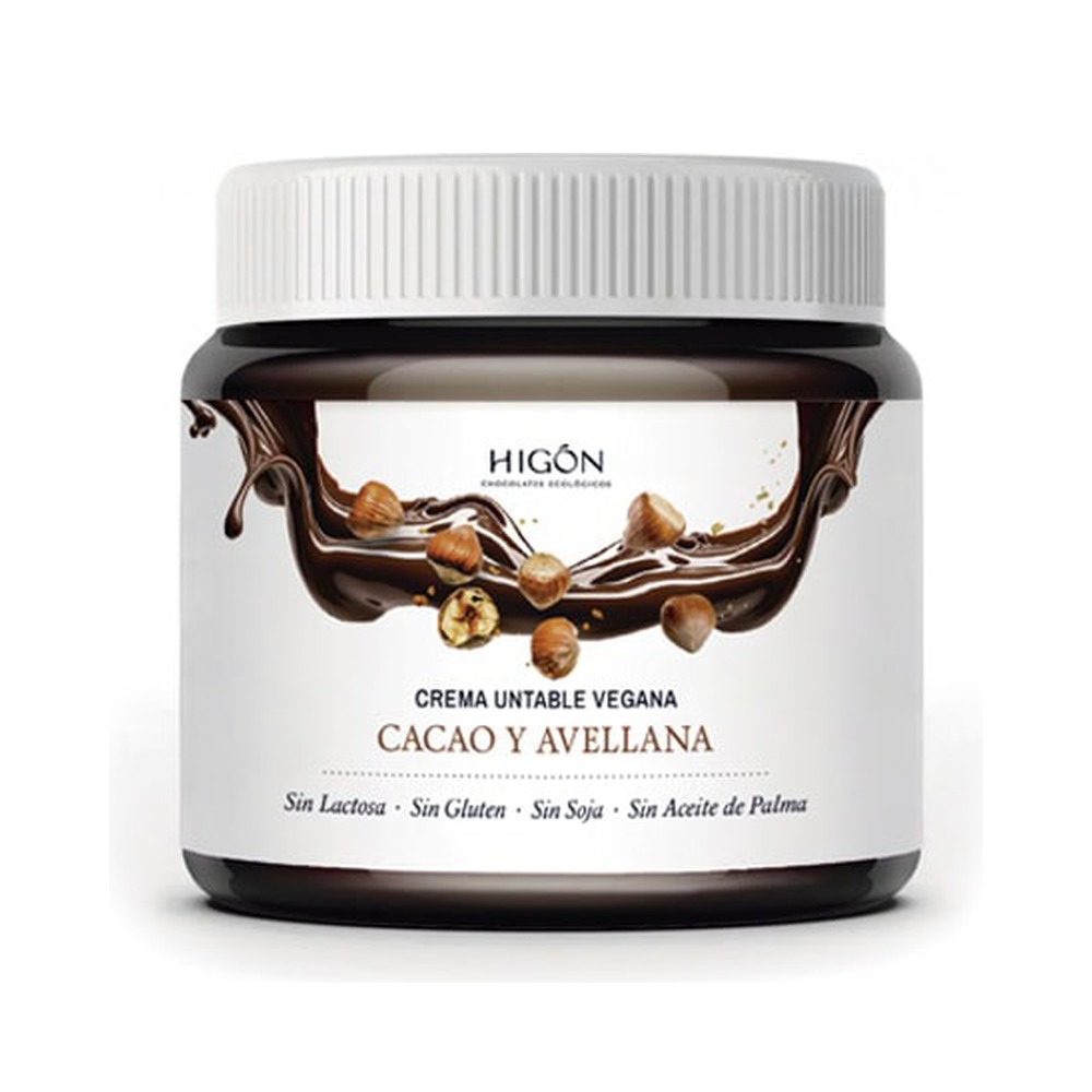 Crema de Cacao y Avellana Vegana, 30% Avellanas – 230 g