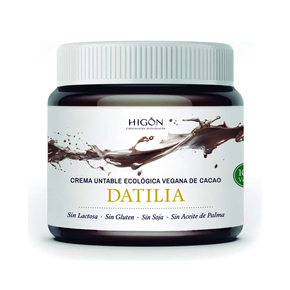 Crema Natural Vegana de Cacao, Dátil y Avellanas – 230 g