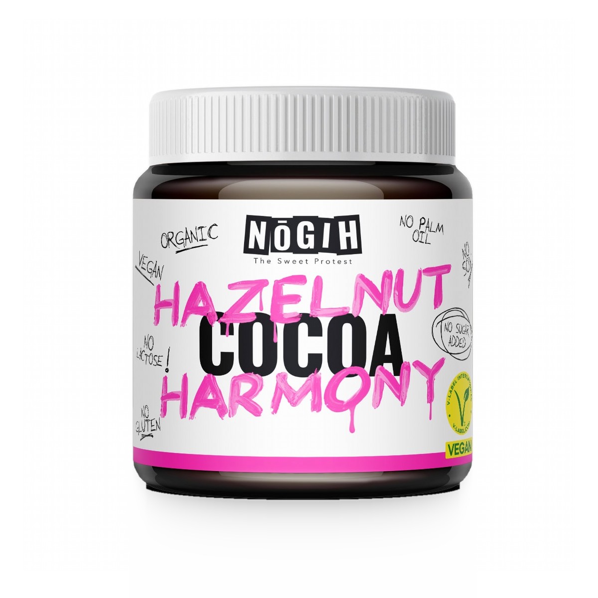 Crema Natural Vegana de Cacao y Avellana, 0% Azúcares Añadidos, con edulcorante · Chocolates Higón